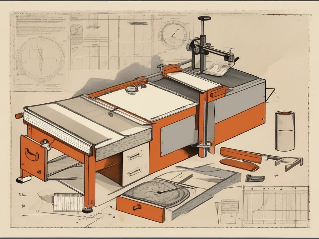 Inspection bench — dial gauge, caliper and a machined part